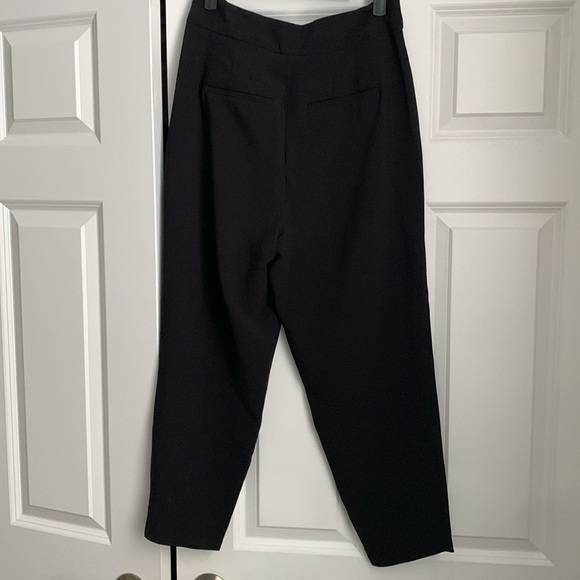Express Ankle Super High Rise Black Pants - Picture 3 of 8